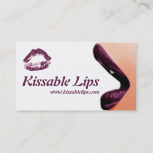 Lippenstift-Lippenmake-upVisitenkarten b Visitenkarte
