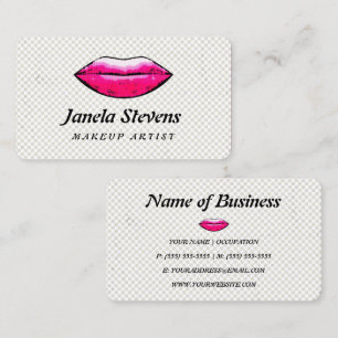 Lippenstift-Make-up-Artist-Design Visitenkarte