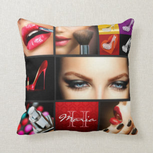 Lippenstift-Make-upmode-Entwurf Kissen