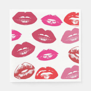 Lippenstift-Power Serviette