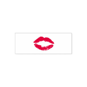 Lippenstift-Spuren Permastempel