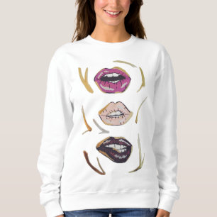 Lippenstift-Sweatshirt Sweatshirt