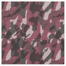 Lippenstift und dunkles Mauve-Tarnmuster abstrakt Stoff