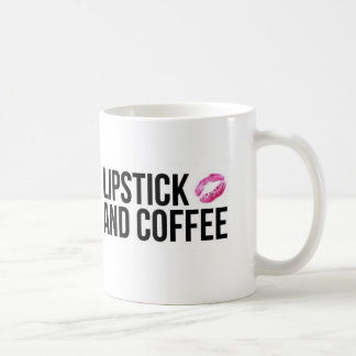 Lippenstift und Kaffee Kaffeetasse