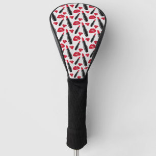 Lippenstift-und LippenTupfen-Muster Golf Headcover