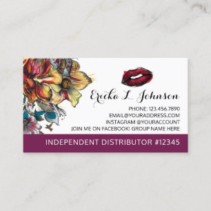 Lippenstift Verteiler Moderne Blumen Treue Punch