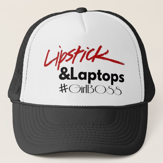 Lippenstifte und Laptops Truckerkappe (Vorderseite)