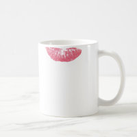 Lippenstiftfleck-Kaffee-Tasse
