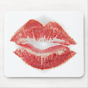 Lippenstiftkuß Mousepad