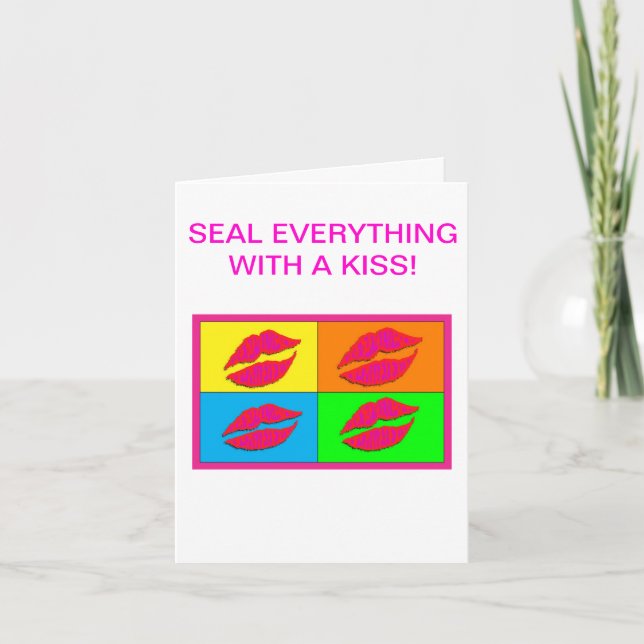 Lippenstücke Mitteilungskarten (Vorderseite)