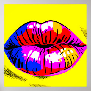 Lippt Pop Art Poster