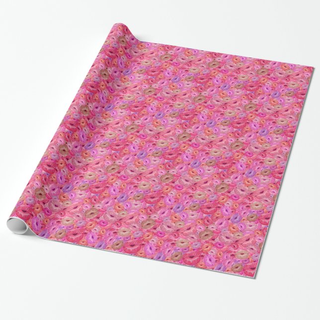 Lips and Kisses Geschenkpapier (Ungerollt)