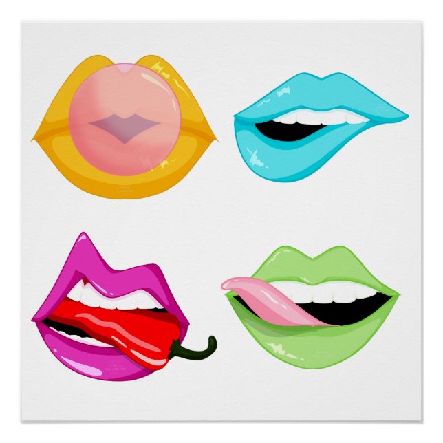 Lips Art Poster (Vorderseite)