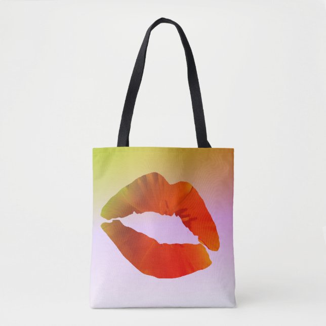 Lips Custom All-Over-Print Tote Bag (Vorderseite)