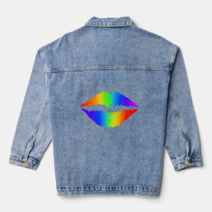 Lips Denim Jacket Jeansjacke