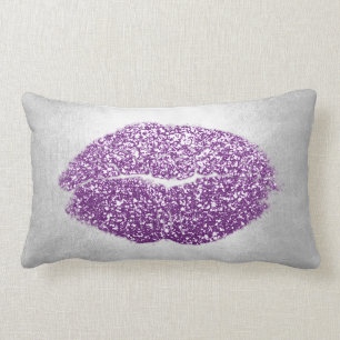 Lips Glitzer Gray Violet Lila Makeup Kiss Sky Lendenkissen