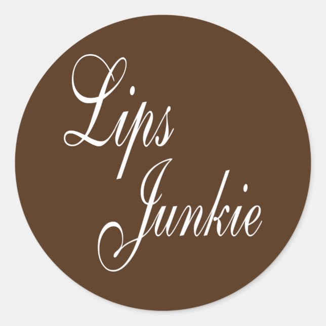 Lips Junkie Lip Filler Injektionen Nurse Injektor Runder Aufkleber (Vorderseite)