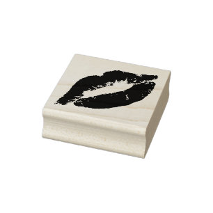 Lips Kiss Gummistempel