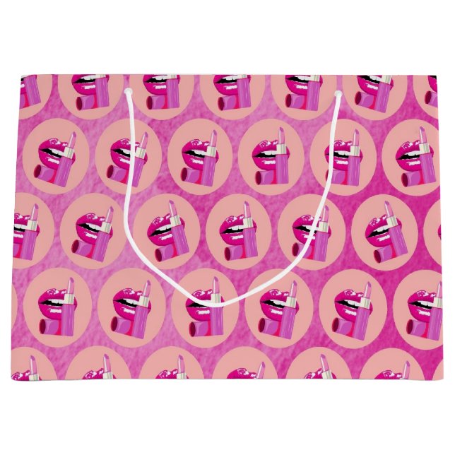 Lips Large Gift Bag Große Geschenktüte (Vorderseite)