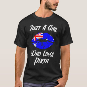 Lips Mouth Liebe Australian Flag Perth T-Shirt