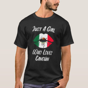 Lips Mouth Liebe Mexican Flag Cancun T-Shirt
