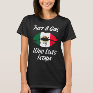 Lips Mouth Liebe Mexikanische Flagge Ixtapa T-Shirt