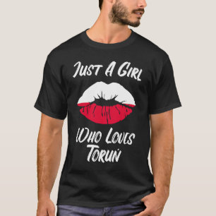 Lips Mouth Liebe Polnischer Flag Thorn T-Shirt
