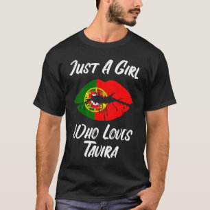 Lips Mouth Liebe Portugiesische Flagge Tavira T-Shirt