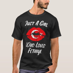 Lips Mouth Liebe Türkische Flagge Fethiye T-Shirt