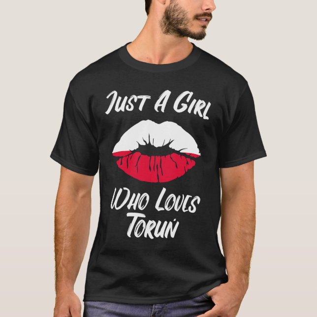 Lips Mouth Love Polish Flag Thorn T-Shirt (Vorderseite)