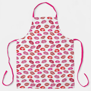 Lips Pattern Schürze