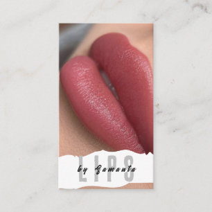 Lips PMU Microblading Henna Salon Business Card Visitenkarte
