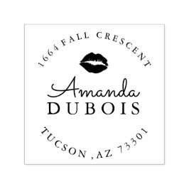 Lips Rubber Address-Briefmarke Permastempel