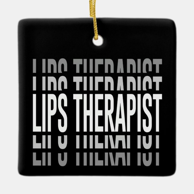 Lips Therapeut Lip Filler Ästhetische Nurs Keramikornament (Vorderseite)