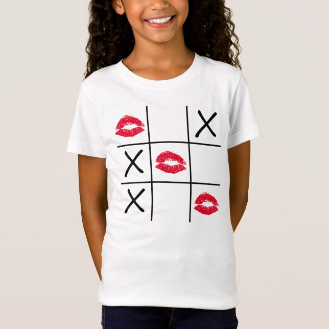 Lips Tic Tac Toe T-Shirt (Vorderseite)