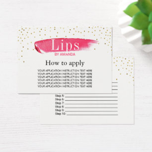 LipSense Lippenstift-Anwendungs-Anweisungen