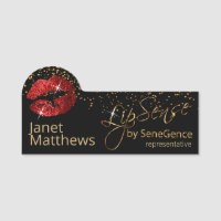 Lipsense Repräsentant mit Roten Lippen