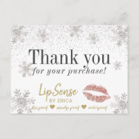 LipSense Rose Gold Lips Schneeflocken Danke