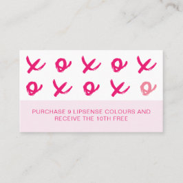 LipSense Schläge und Kisses XOXO Pink Treuekarte