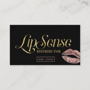 LipSense Verteiler-Rosen-Goldlippenmake-upkünstler Visitenkarte