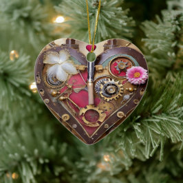 Lipstick-Blume Keramik Ornament