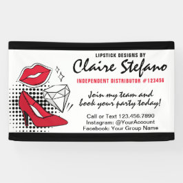 Lipstick Distributor Beauty Party / Fachmesse Banner