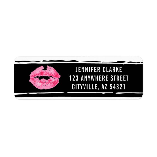 Lipstick-Distributor Lip Kiss Rücksendeadresse (Vorne)