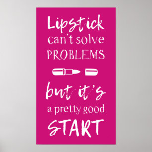 Lipstick kann Probleme nicht lösen Poster