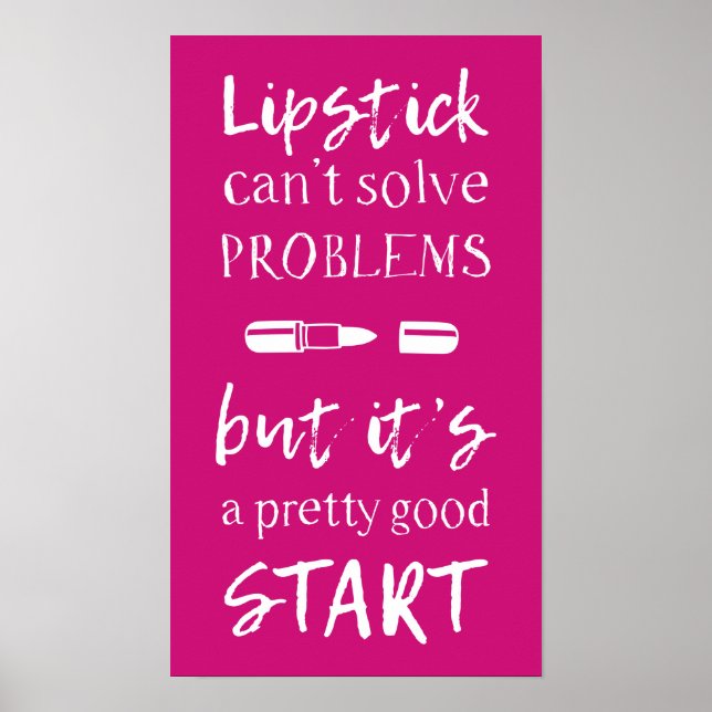 Lipstick kann Probleme nicht lösen Poster (Vorne)