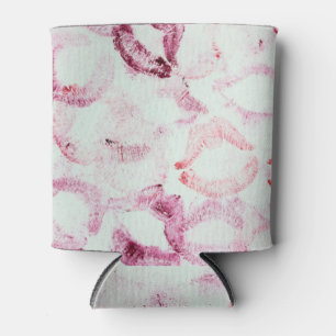 Lipstick Kiss: Liebe Deklarationsmuster Dosenkühler