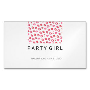 Lipstick Kiss / Salon Magnetische Visitenkarte
