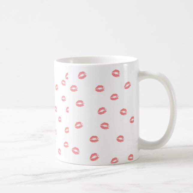 Lipstick Kiss: Tasse des Kaffees (Rechts)
