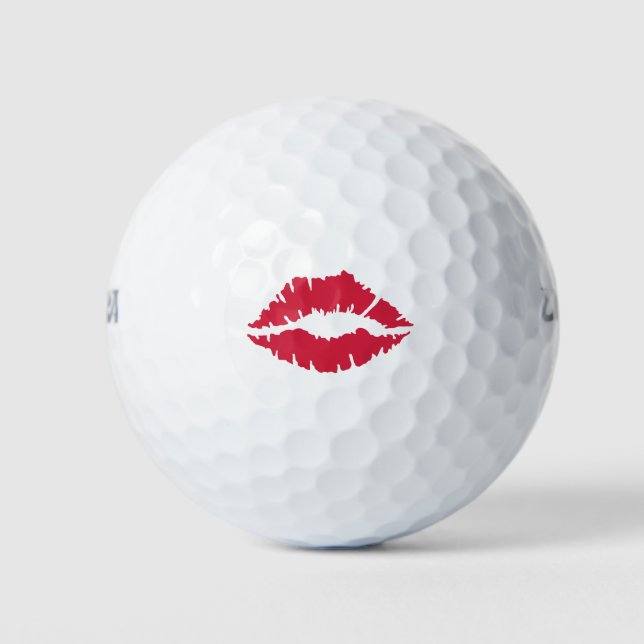 Lipstick Kisses Golfball (Vorderseite)
