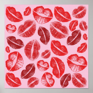 Lipstick Kisses Poster